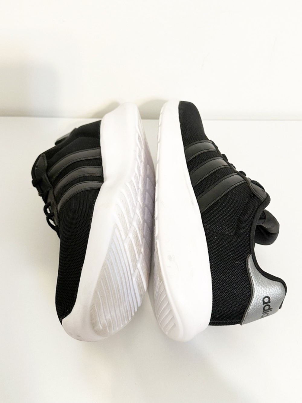 Adidas Lite Racer 3.0 Men's Running Shoes - Black/White - Size 7.5 - Picture 7 of 10